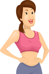 Girl Body Fit Exercise Clothes