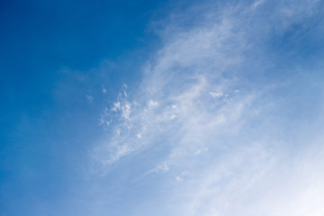 Blue sky with white clouds