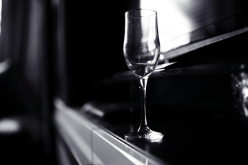 glass alcohol background blur concept