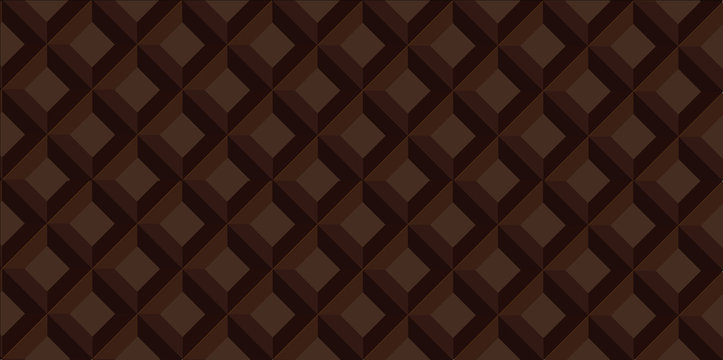 The texture of chocolate wafers, vector image