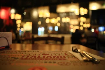 Keuken spatwand met foto tableware, food, Italian style restaurant background © kichigin19
