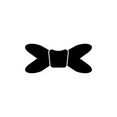 Pictogram bow icon. Black icon on white background.