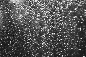 Raindrops on the glass bokeh