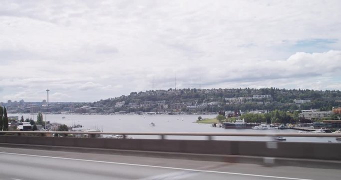 Seattle as seen through a car ride. 