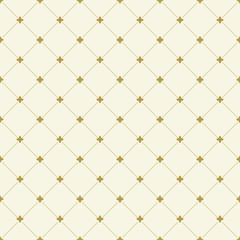 Geometric dotted vector golden pattern. Seamless abstract modern texture for wallpapers and backgrounds