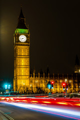 Obraz premium Big Ben bei Nacht