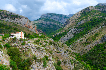Fototapeta na wymiar Mountains in vicinity of city Bar, Montenegro
