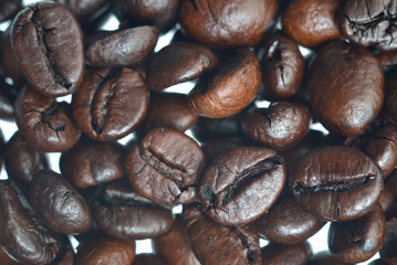 coffee beans on the table background
