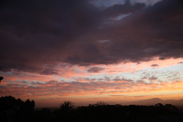 beautiful sky at sunset