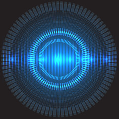 Abstract circle technology energy concept design background vector illustration.