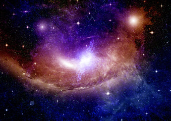 galaxy in a free space