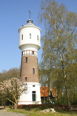 Water tower from 1914 and 32 meters high in Coevorden. The Netherlands