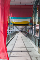 Bridge to the city Bangkok Thailand