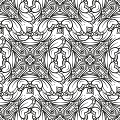 Fototapeta premium Fantasy decorative seamless pattern