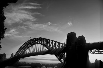 Sydney Harbour Bridge shining
