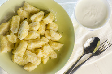 dumplings with cottage cheese