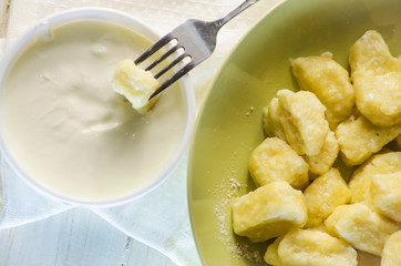 dumplings with cottage cheese