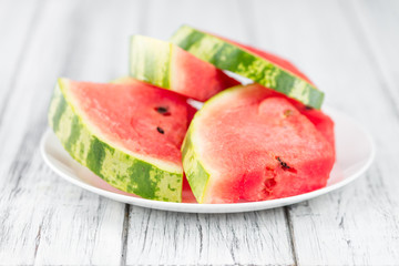 Portion of Fresh Watermelon (selective focus)