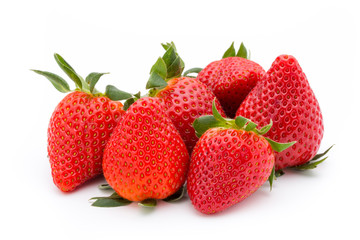 Strawberry isolated on white background. Fresh berry.