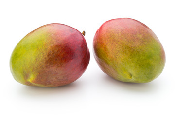 Mango fruit isolated on white background .