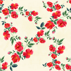 Flowers. Abstract wallpaper with floral motifs.  Seamless pattern. Wallpaper. 