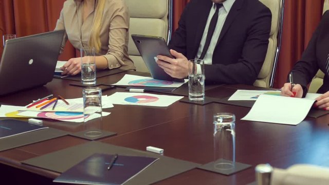 Board of directors meeting in the conference room