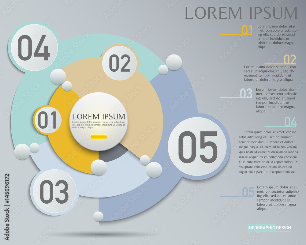 Sticker vector element for infographic design,presentation and chart,abstract background
