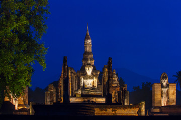 Fototapeta premium Sukhothai Historical Park in Thailand. World heritage site. One of the most famous places in Thailand.