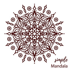 Graphic doodle vector mandala zentangle