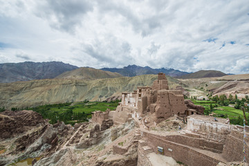 Fototapeta na wymiar Old monastery on the mountain, Ladakh, India