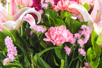 Bunch of flowers background