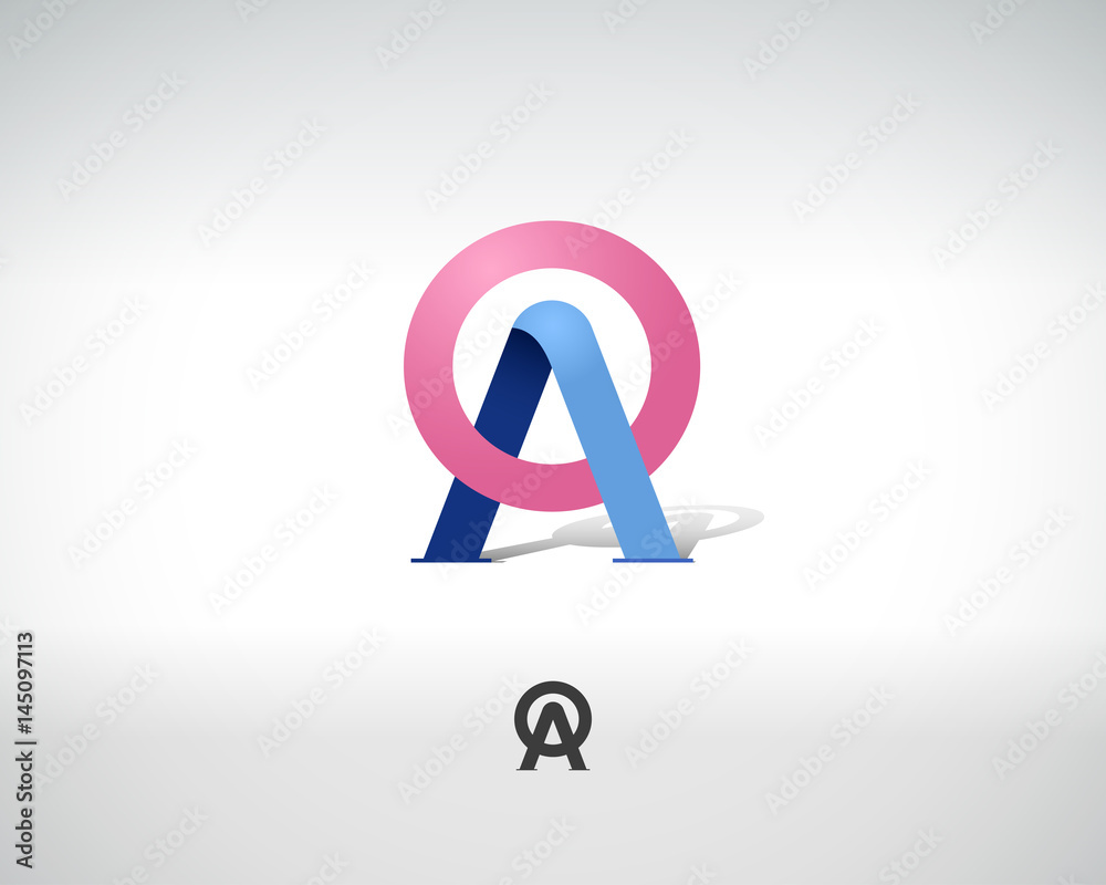 Poster abstract vector logo design template