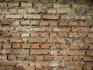 brick wall, red brick