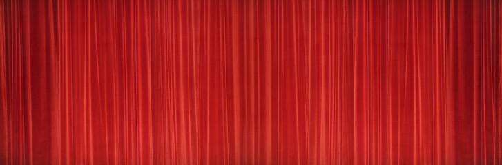 Red curtains Stage. Theater Image Concept.