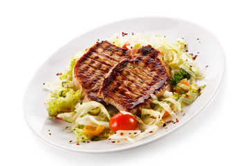 Grilled steaks
