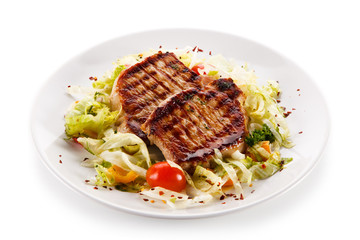 Grilled steaks