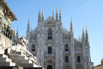 Mailand Milano Dom Cathedral with lion