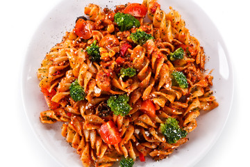 Pasta with tomato sauce