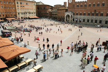 Obraz premium Piazza del Campo in Siena