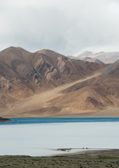 Mountains and Pangong Lake, Leh Ladakh , India