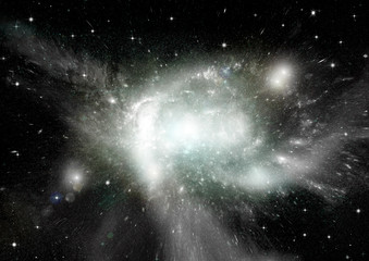 galaxy in a free space
