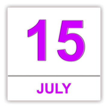 July 15. Day on the calendar.