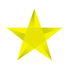 yellow star rating on a white background