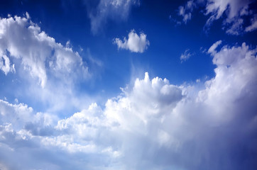 Sky / blue sky background with clouds / Sky with clouds