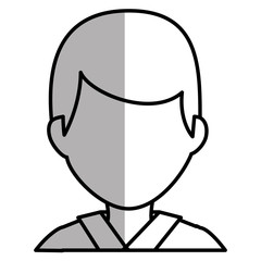 young man avatar character vector illustration design