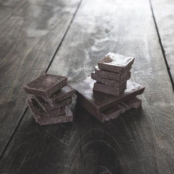  Chocolate Squares Stacked
