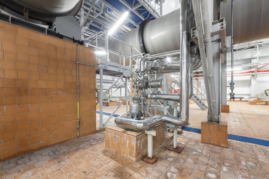 Cooling drum mold at the plant for the production of ammonium nitrate