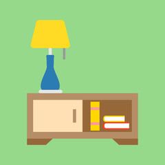 Nightstand icon sign