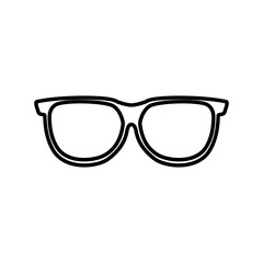 eye glass isolated icon vector illustration design