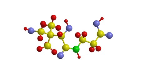 Molecular structure of panthotenic acid (vitamin B5)